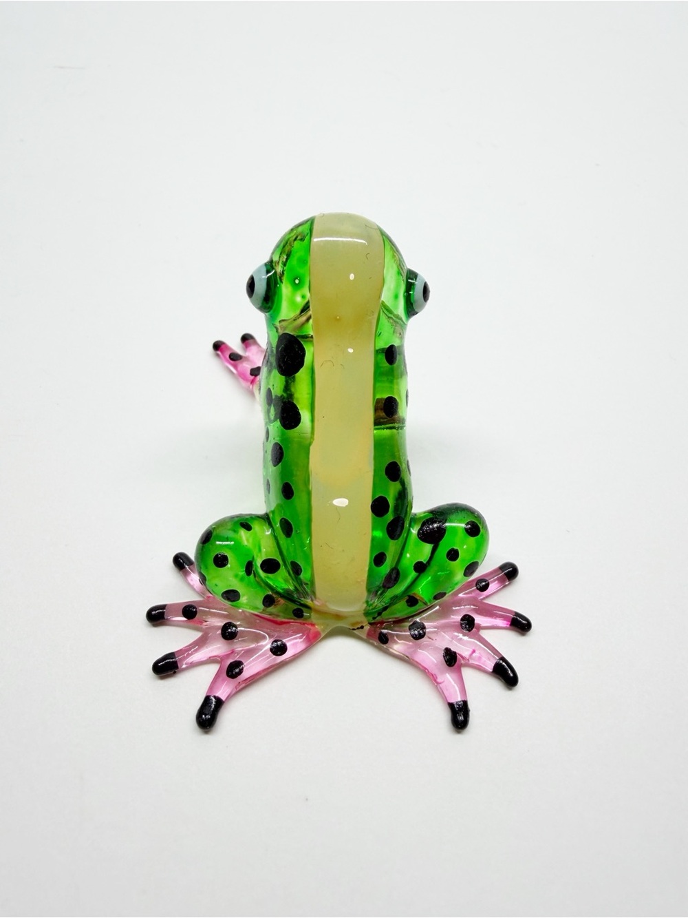 Art Glass Hand Painted Colorful Dart Frog Figurines - Picture 3 of 10